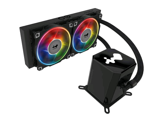 INWIN SR24 DISSIPATORE A LIQUIDO PER CPU ARGB 240 MM INTEL 1200/2066 AMD AM4/TR4 COLORE NERO